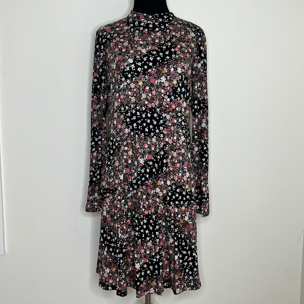 M&S COLLECTION Floral Longsleeve Dress 40